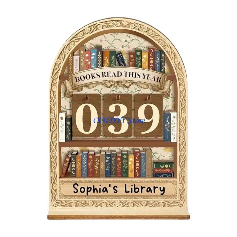 367A (1 pièces) compteur livres lus cette année, cadeaux saint-valentin pour les lectrices, décor d'