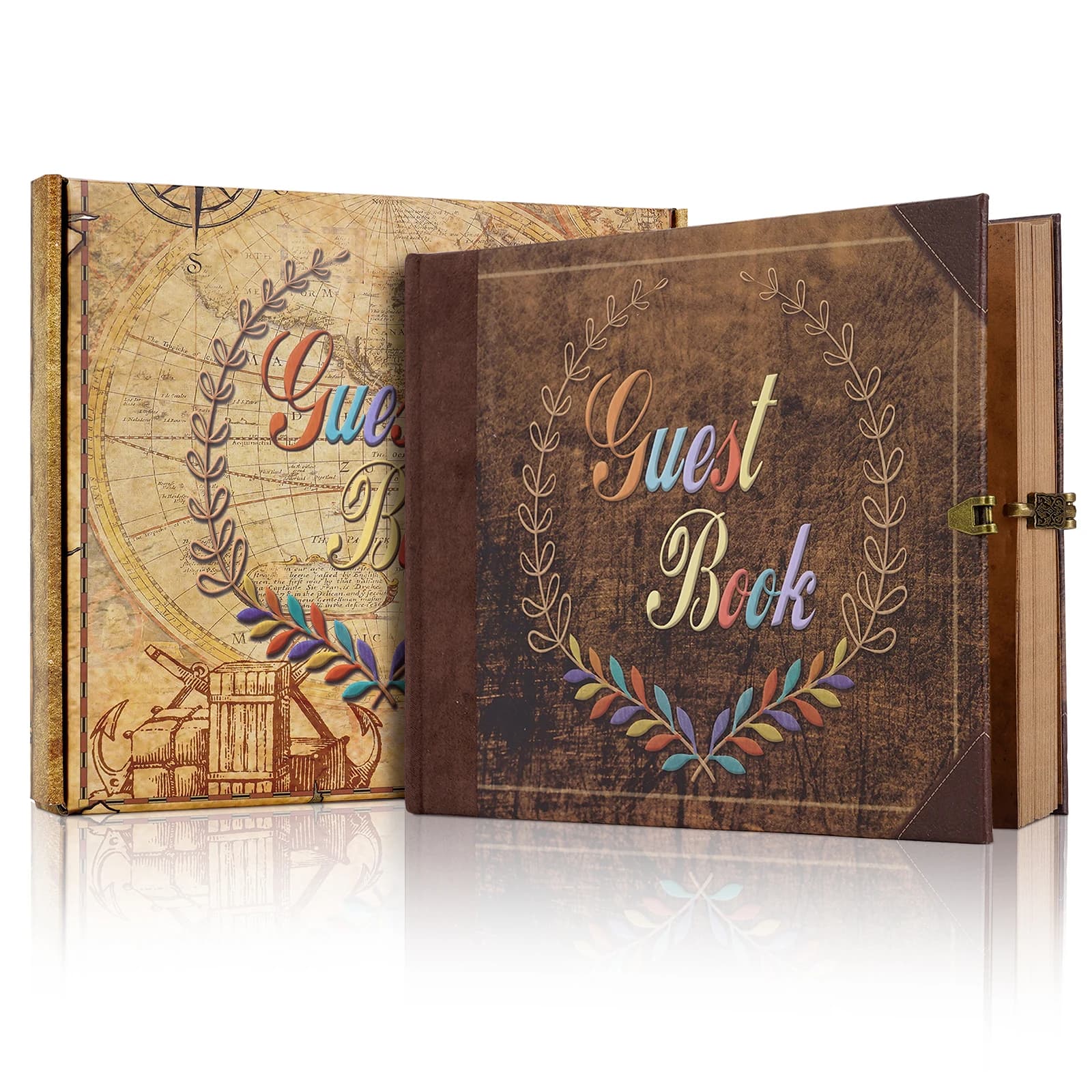 Livre d'or de voyage rétro pour scrapbooking, album photo, journal intime, kit de scrapbooking, livr