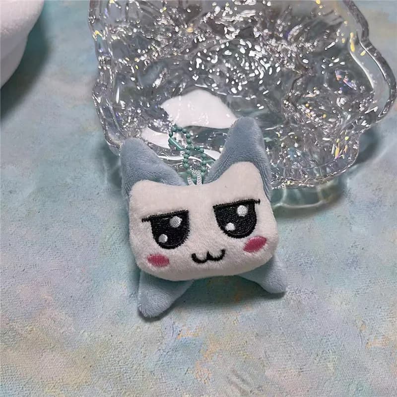 Nouveau Pendentif en Peluche Mini Lapin Kpop Noir Coréen RUKA ASA, Porte-clés Adorable pour Sac, Bre