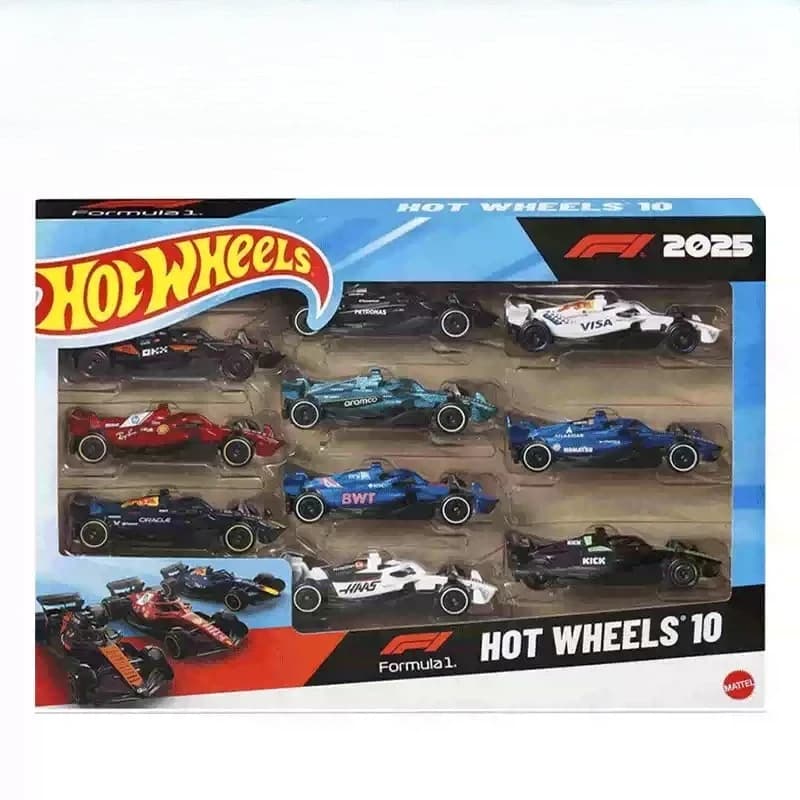 Voiture Hot Wheels authentique, jouets de Formule 1 2025, modèle de voitures de course F1 Aston Mart