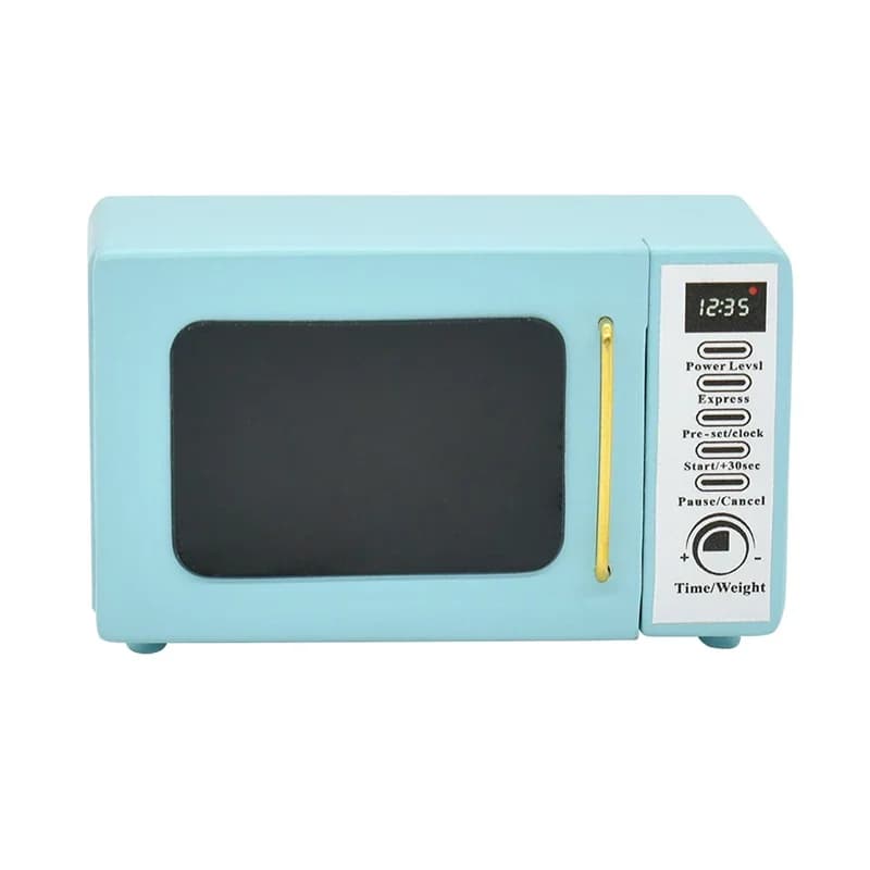 Accessoire de salle à manger pour maison de poupée, modèle de four à micro-ondes Miniature 1:12