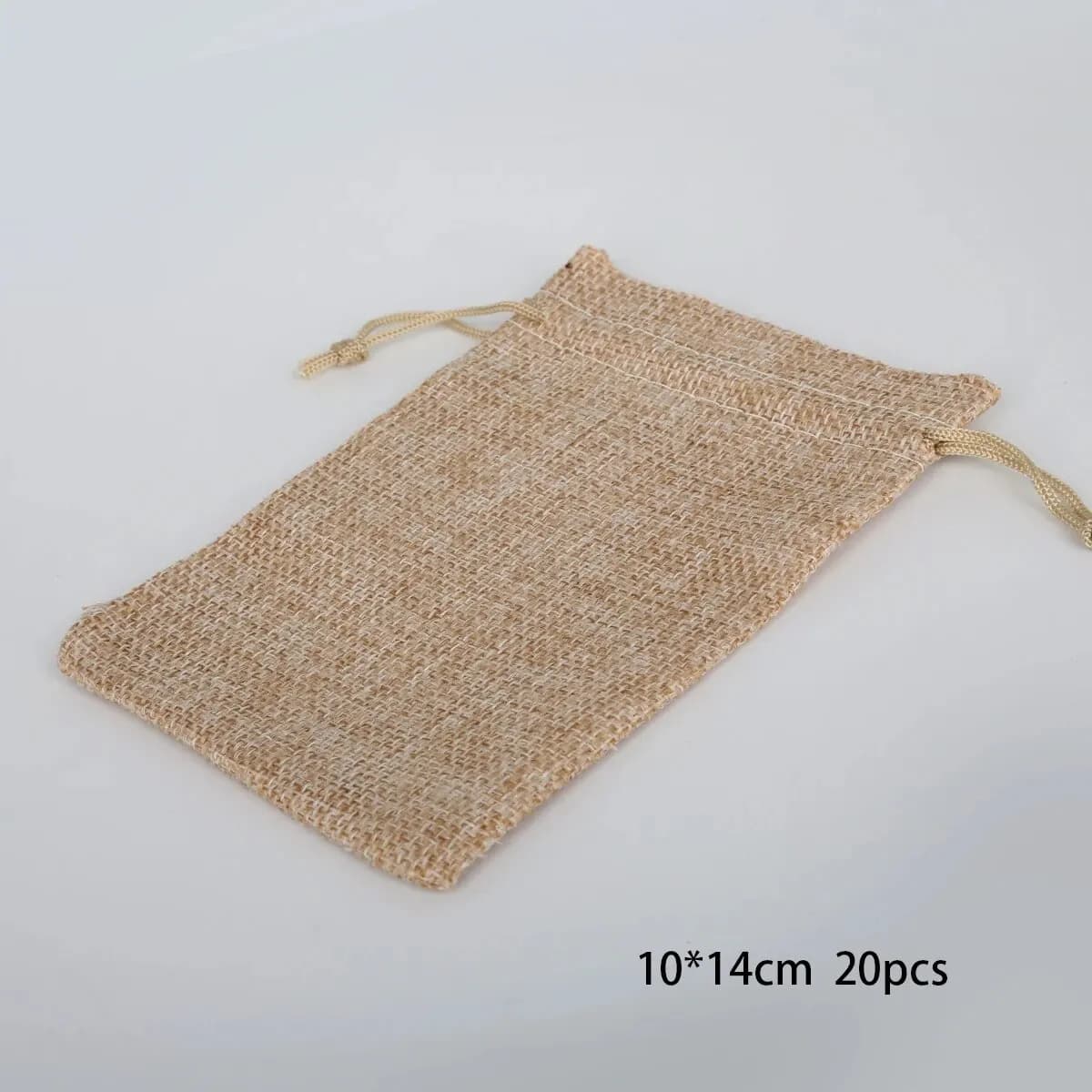 Paquet de sac cadeau de poche en coton et chanvre pour la journée des enfants, emballage de bonbons 