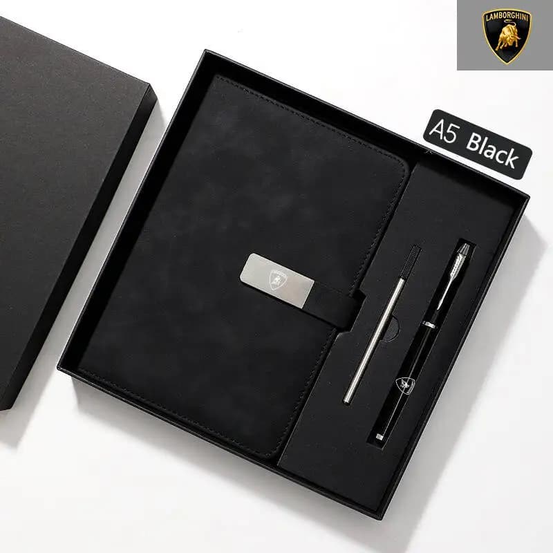 Coffret cadeau de luxe pour carnet de notes et stylo, cadeaux pour hommes et femmes, accessoires hau