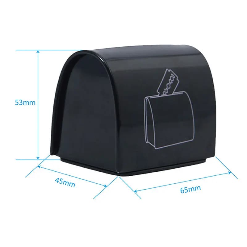Boîte de rangement pour objets tranchants de barbier, lame de rasoir, petite capacité, collecte de d