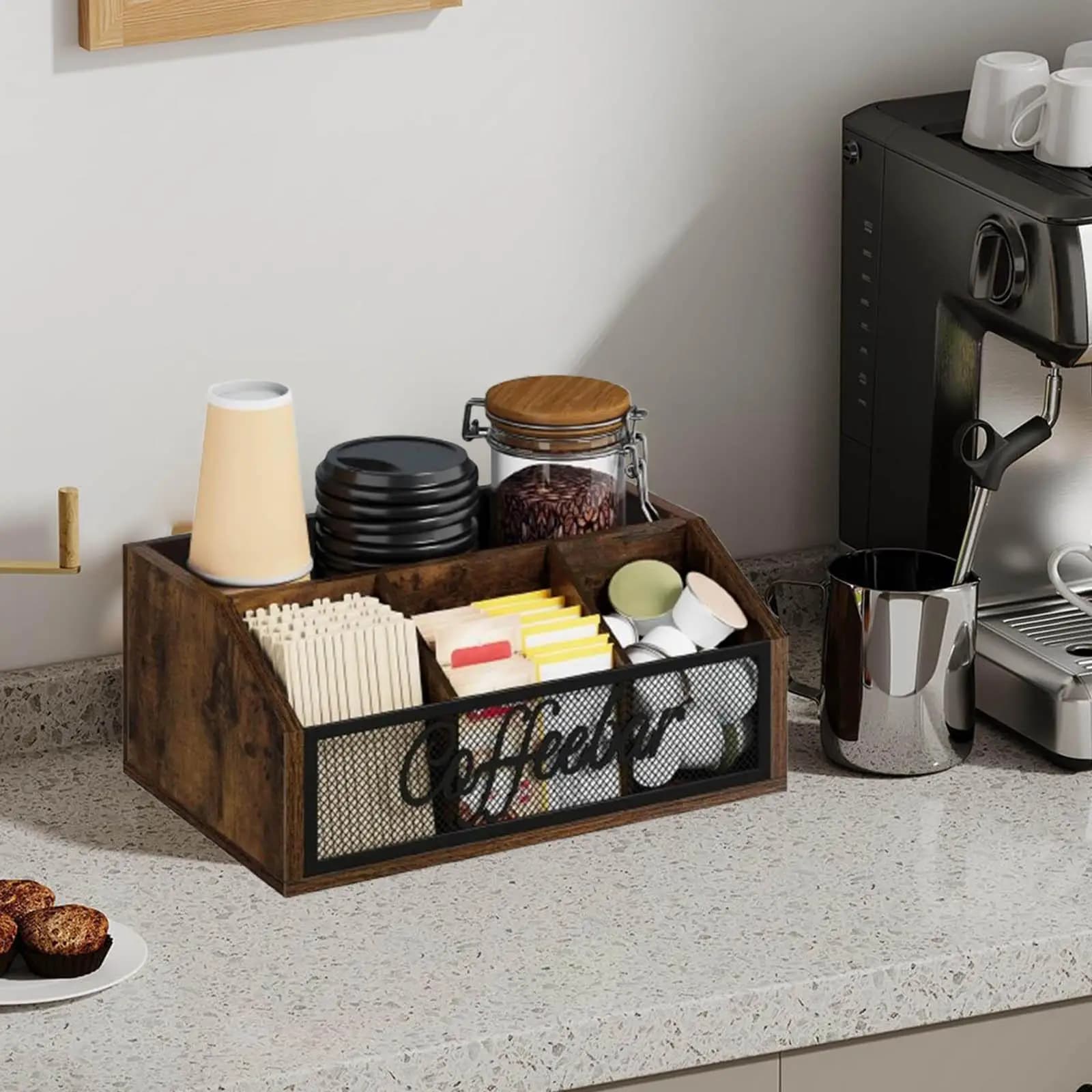 Organisateur de Station de café, accessoires de Bar multifonctions, porte-capsules de café, bureau p