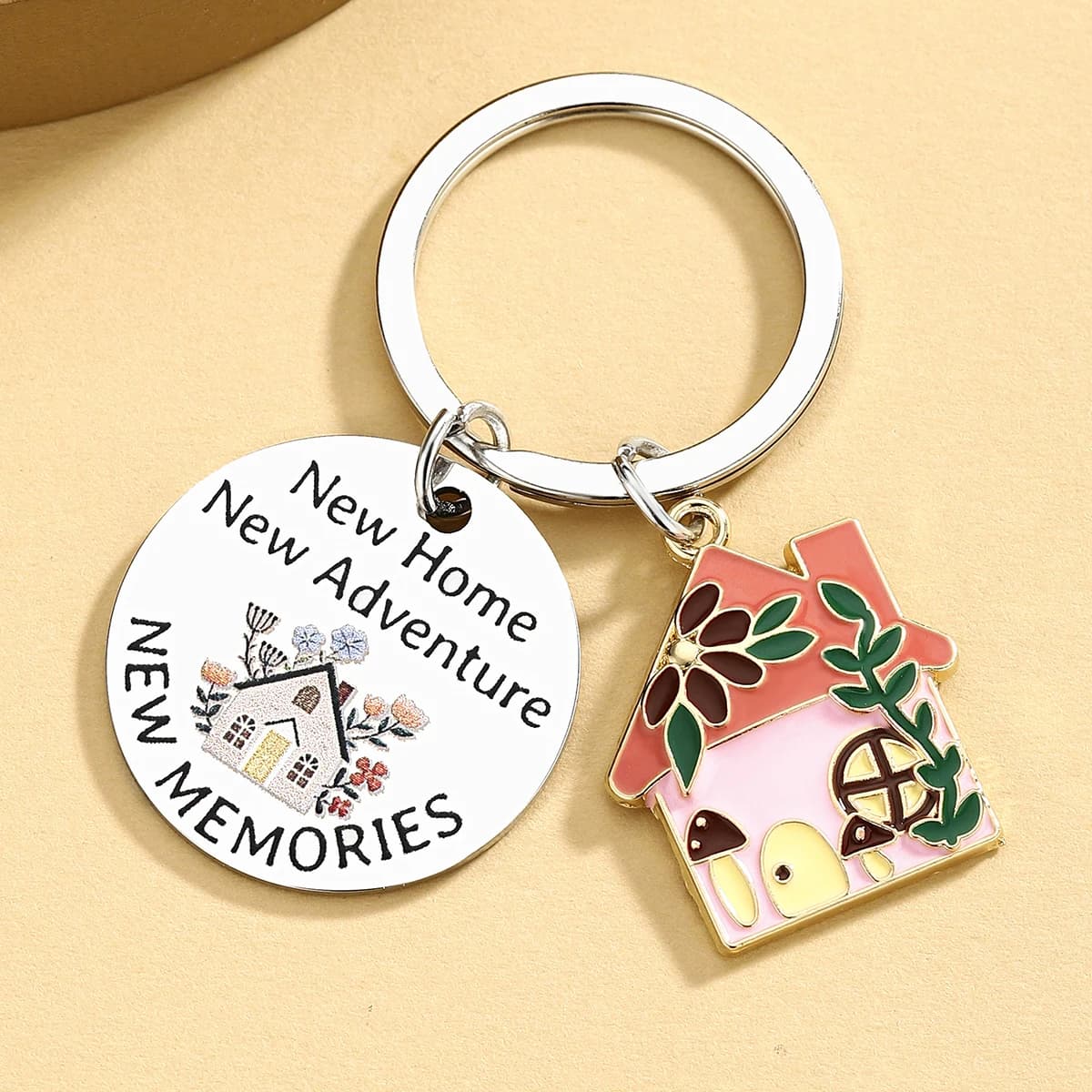Porte-clés du nouvel an, cadeaux de pendaison de crémaillère, nouveau cadeau de propriétaire, cadeau