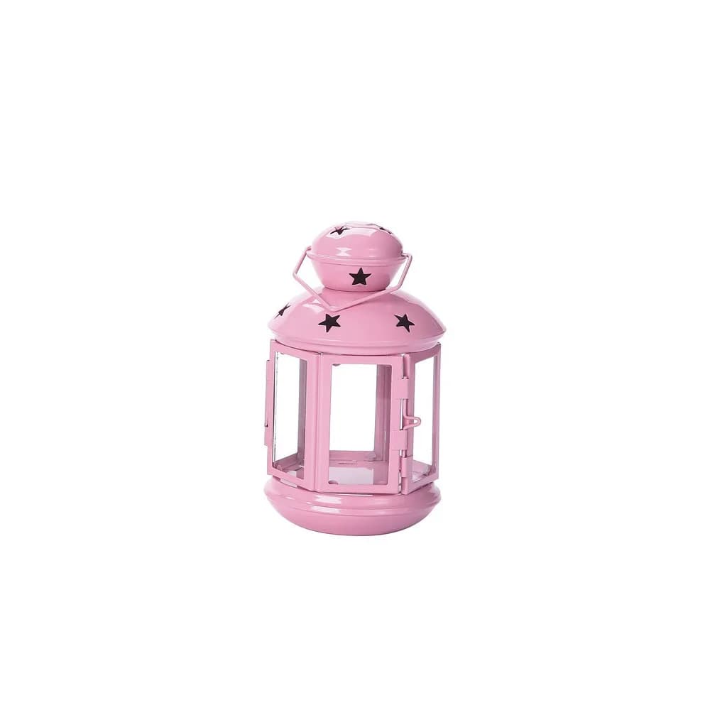 Lanterne à bougie romantique coupe-vent en fer forgé, motif étoile creuse, DIY, décoration d'intérie