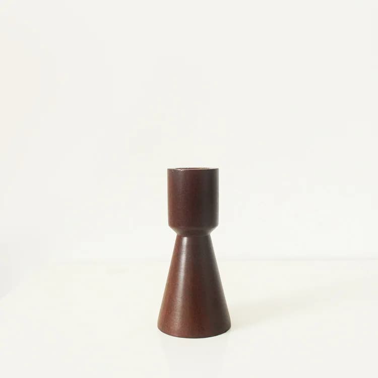 Bougeoir en bois souple bon marché 11/13/17cm, chandelier rétro en bois