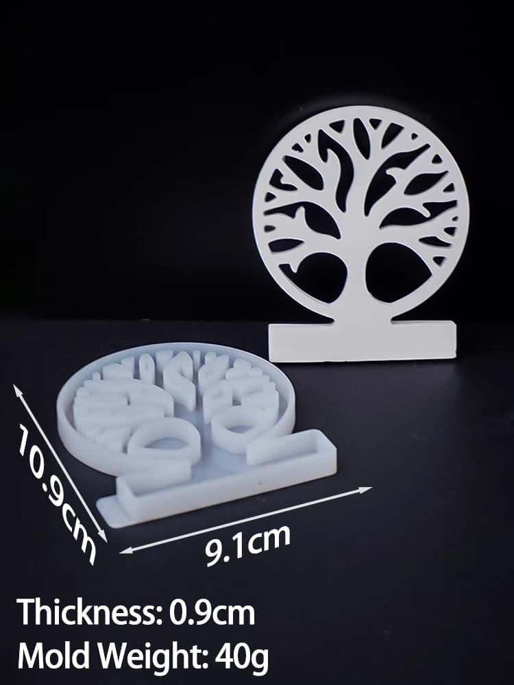 Bougeoir arbre de vie en Silicone, moule créatif fait à la main, brindille d'arbre, chandelier, moul