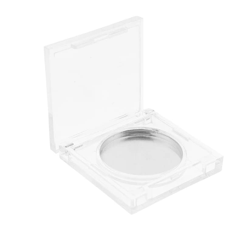 Boîte carrée de crème de parfum, fard à joues, correcteur, étui vide avec plaque en aluminium, récip