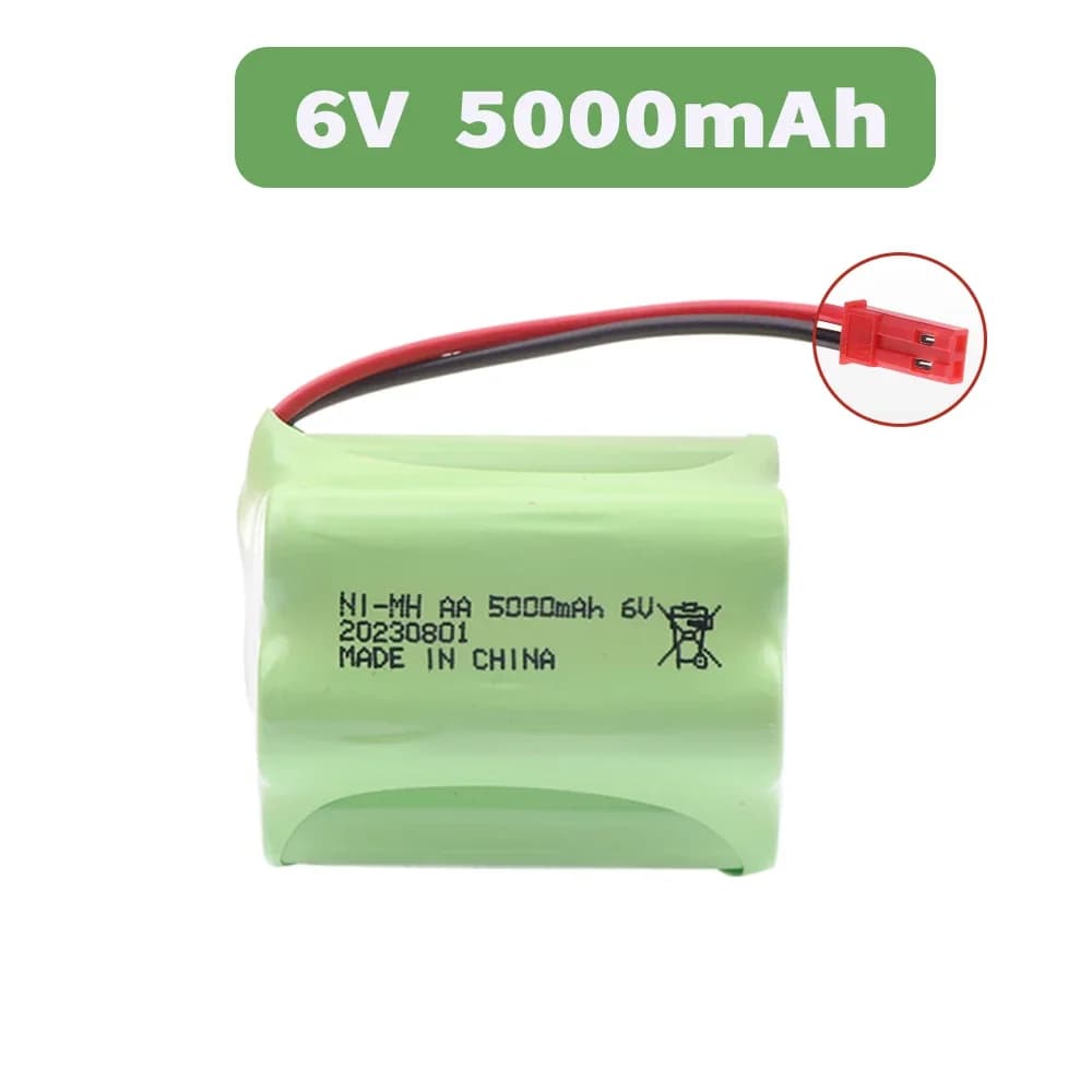 Batterie NI-laissée aste pour voitures RC, Robots, Réservoirs, Pistolet, Pièces de bateaux, Prise JS