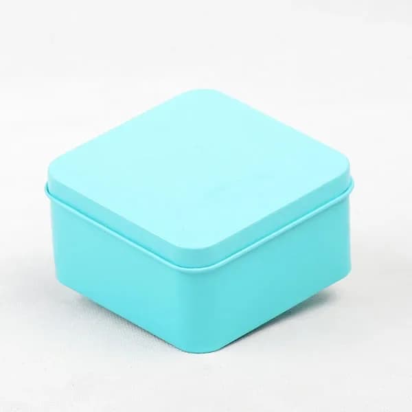 Boîtes à bonbons thé Biscuit boîte en fer avec fenêtre, 30 pièces/lot 8.5x8.5x4.5cm boîte à bonbons 