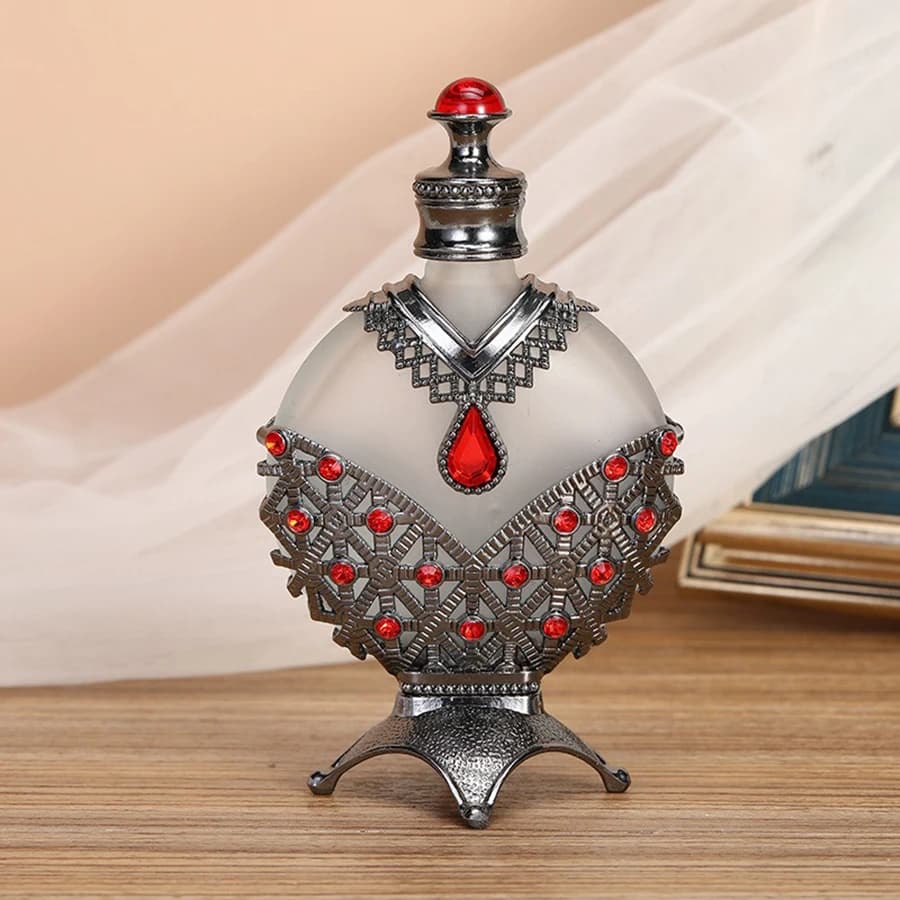 Ensemble de bouteilles de parfum incrustées de strass en cristal, flacons compte-gouttes rechargeabl