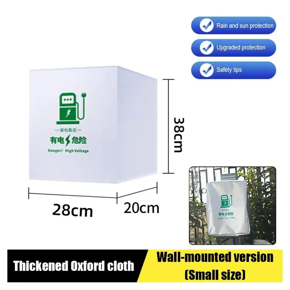 Housse de protection pour borne de recharge de voiture électrique, montage mural/vertical, protectio