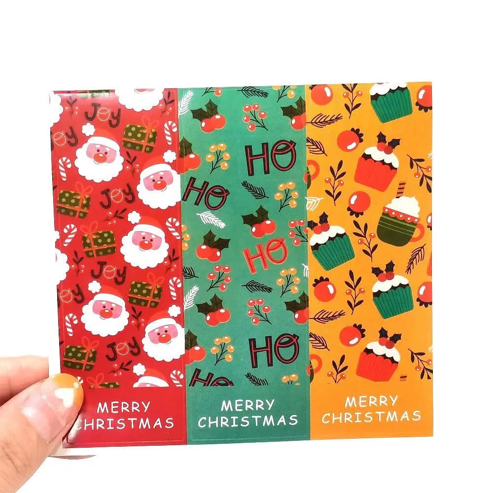 Cartes cadeaux décorations de noël étiquettes de père noël bricolage artisanat autocollants de noël 