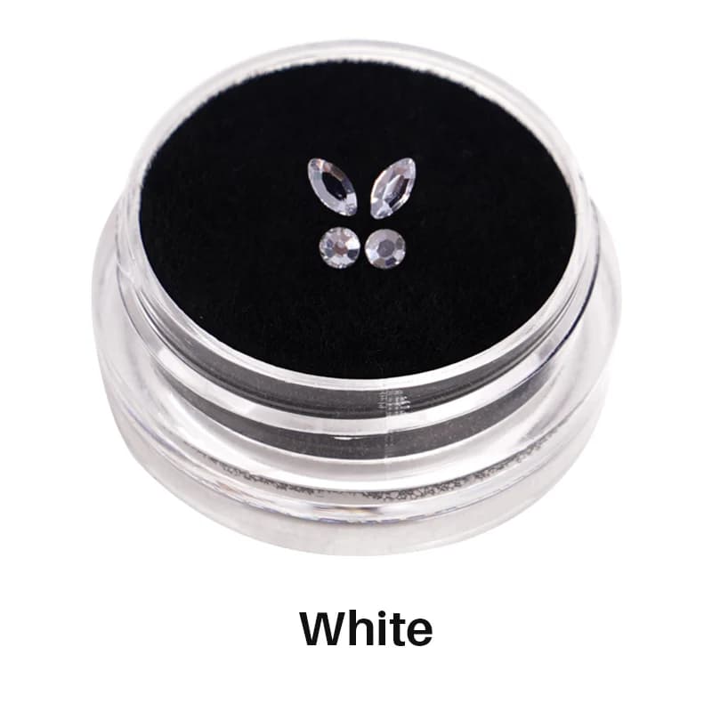 4 pièces/boîte cristal dentaire mode dents gemmes beauté diamant dent bijoux ornements papillon dent