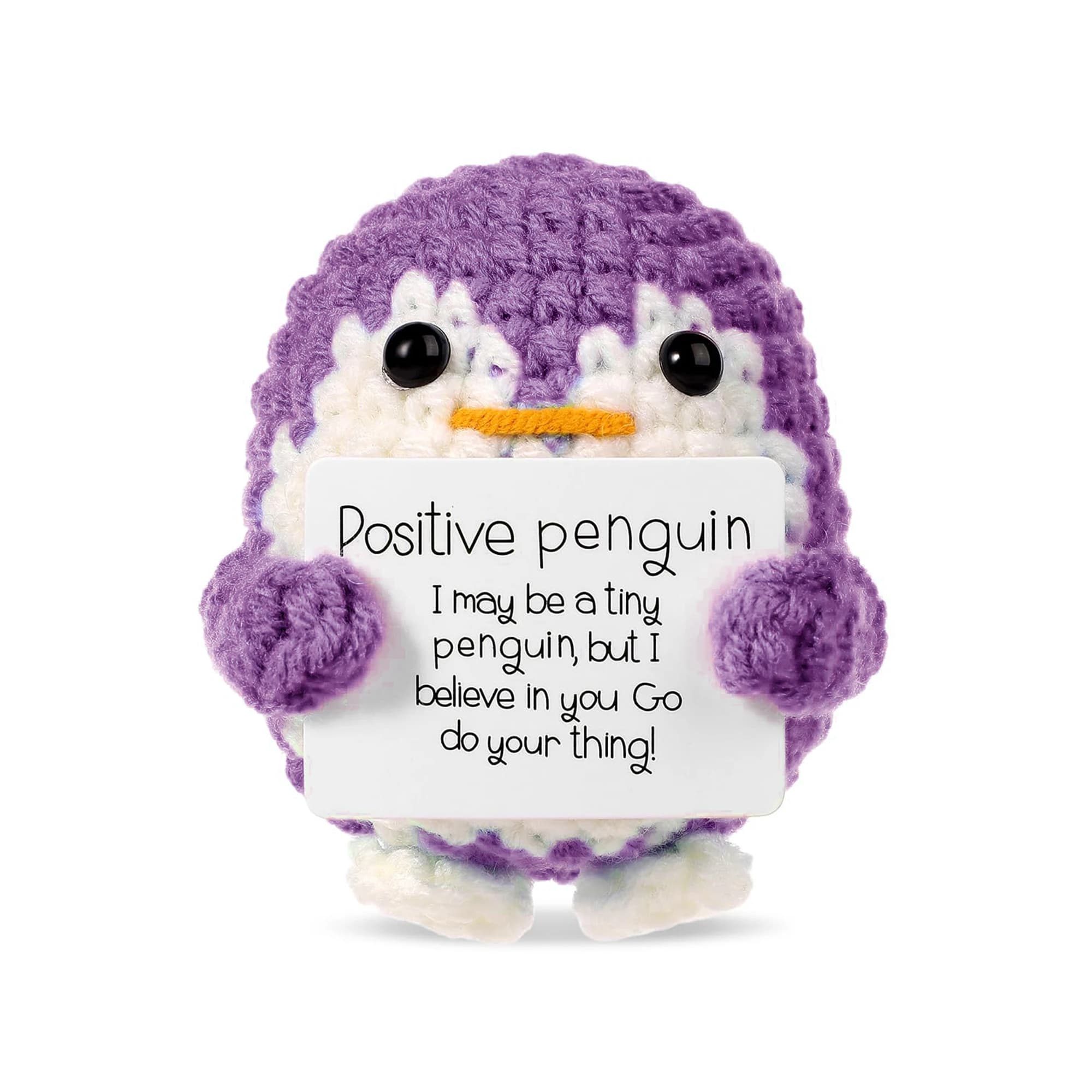 Chats au crochet pleins d'énergie positive, encouragement émotionnel, cadeaux d'anniversaire pour am