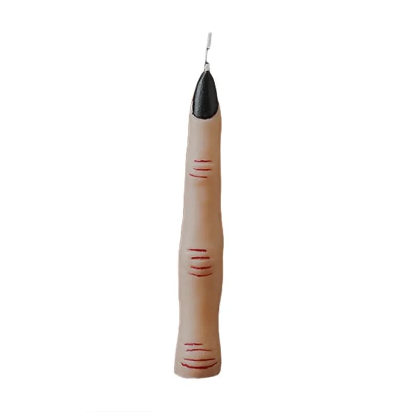 Bougies d'aromathérapie pour Halloween, crâne effrayant, doigts en os, citrouille, flamme 3D, cadeau