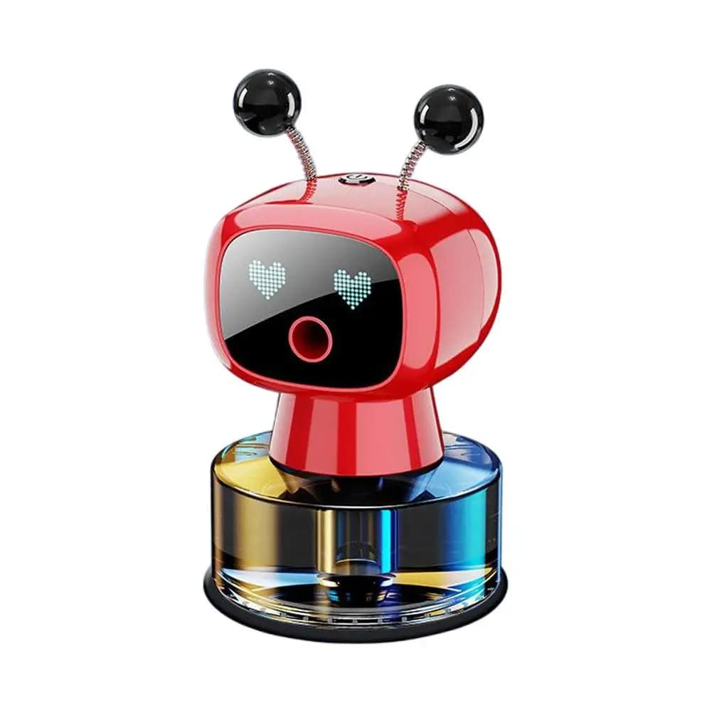 Diffuseur d'aromathérapie intelligent IA au design robotique pour voiture, élimination des odeurs, p