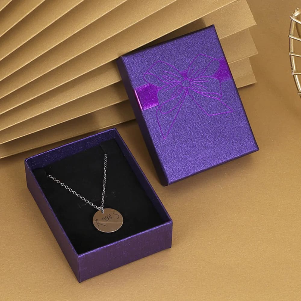 Je t'aime coeur rose boîte-cadeau pour femme, petite amie, cadeaux de Noël, collier romantique, bagu