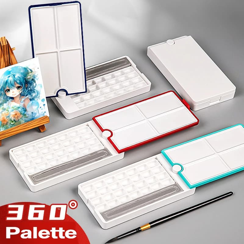 Dainayw – boîte d'aquarelle Portable à 28 grilles, Palette d'aquarelle, peinture de voyage, croquis,