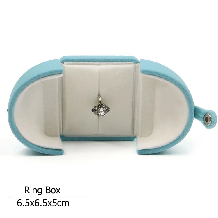 Boîte de rangement pour bijoux avec boucle d'oreille de Couple, boîte d'emballage avec boucle boîtie