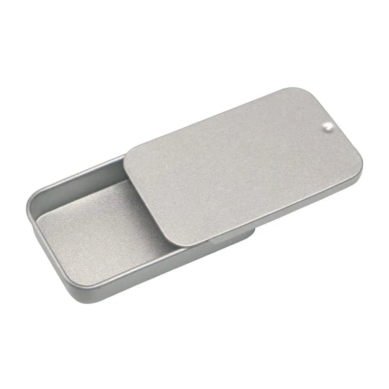 Mini boîte en fer coulissante rectangulaire, boîtes vides, boîte de rangement, bijoux de mariage, ét