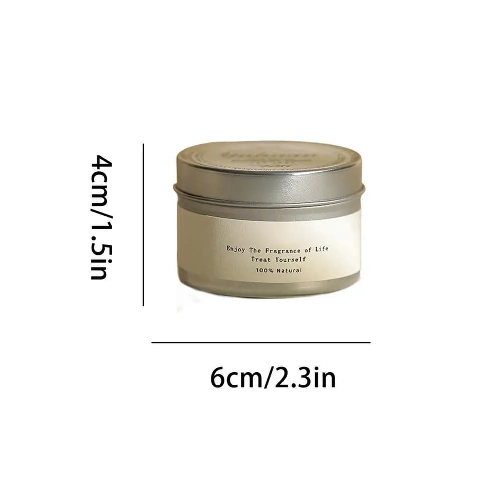 Bougies parfumées en boîte de conserve, bougies aromatiques en cire de soja avec mèche, pots à bougi
