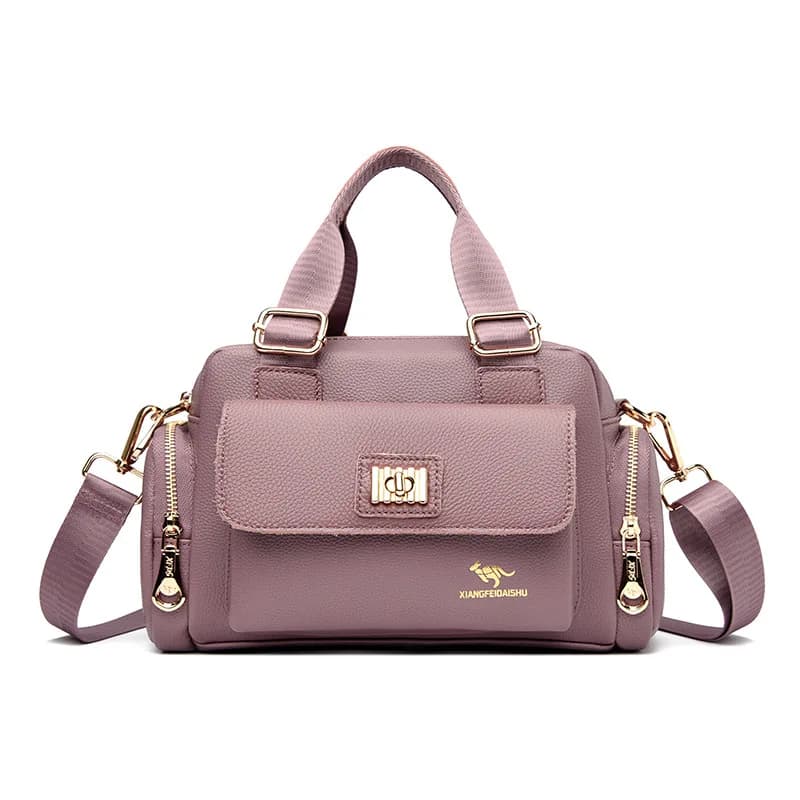 Sac bandoulière grande capacité style moto pour femme, sac à main tendance pour les mamans d'âge mûr