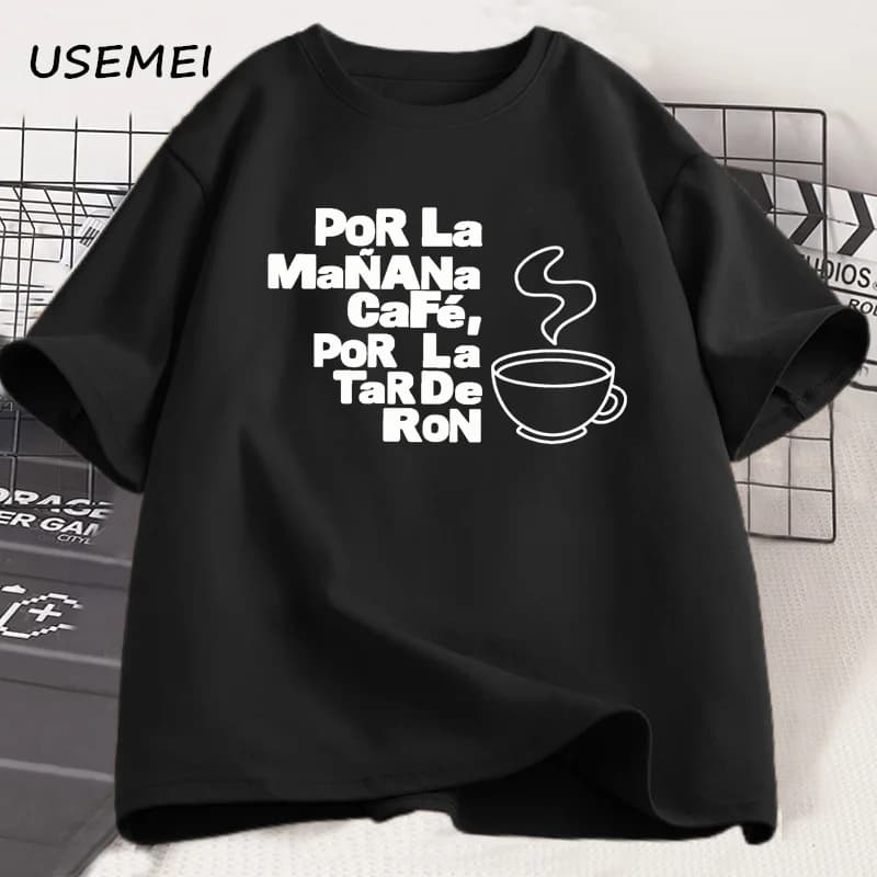 Bad Bunny nouvel Album T-shirt hommes femmes Debi Tirar Tus Fotos T-shirt coton à manches courtes T-