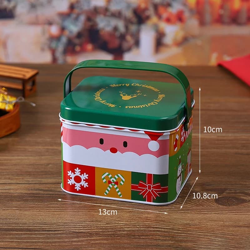 Coffret cadeau de Noël, boîte à biscuits, bonbons et chocolats, coffret cadeau exquis pour réveillon