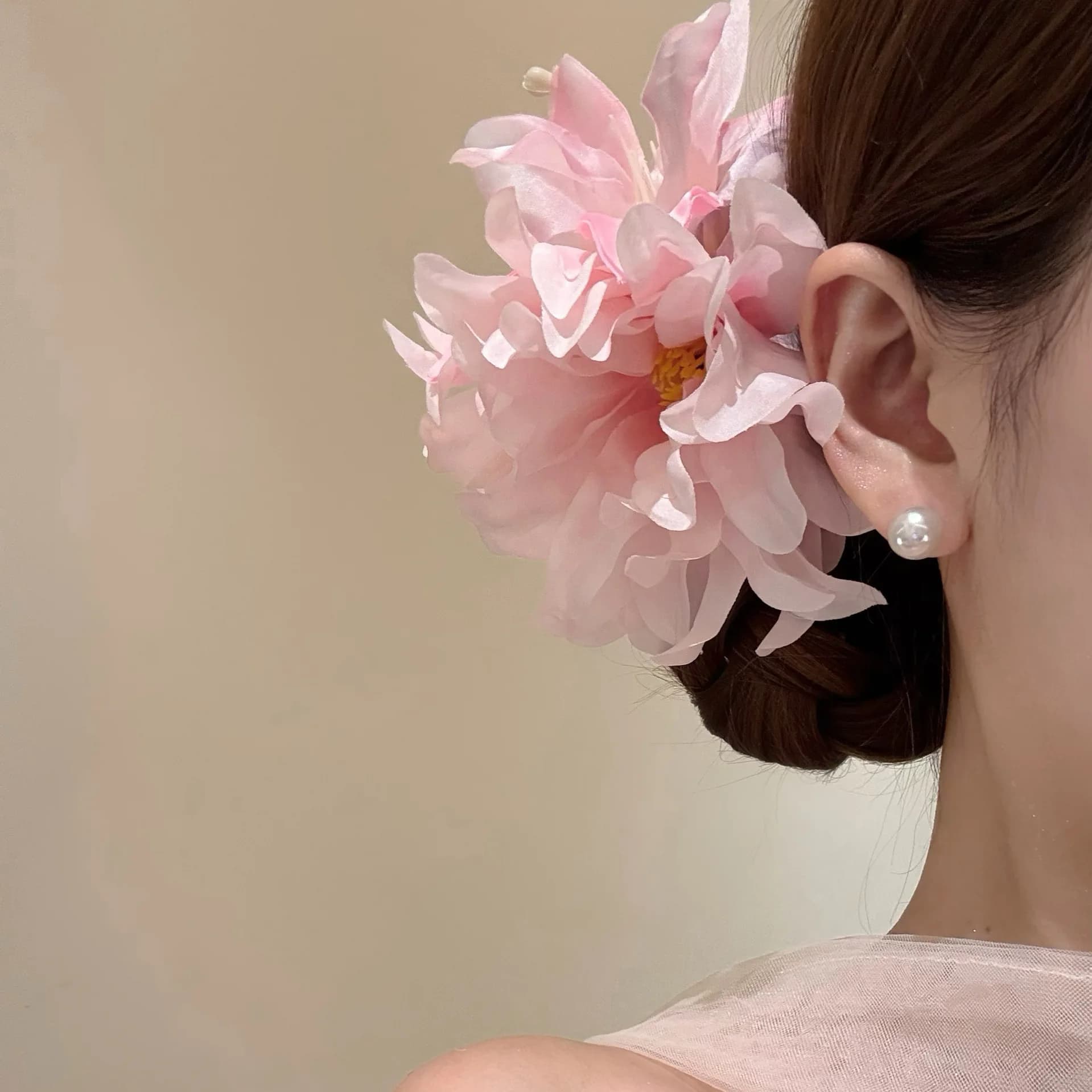 Pince à cheveux fleurie, style ancien pour femme, pour Cheongsam, pince latérale, bandeau, accessoir