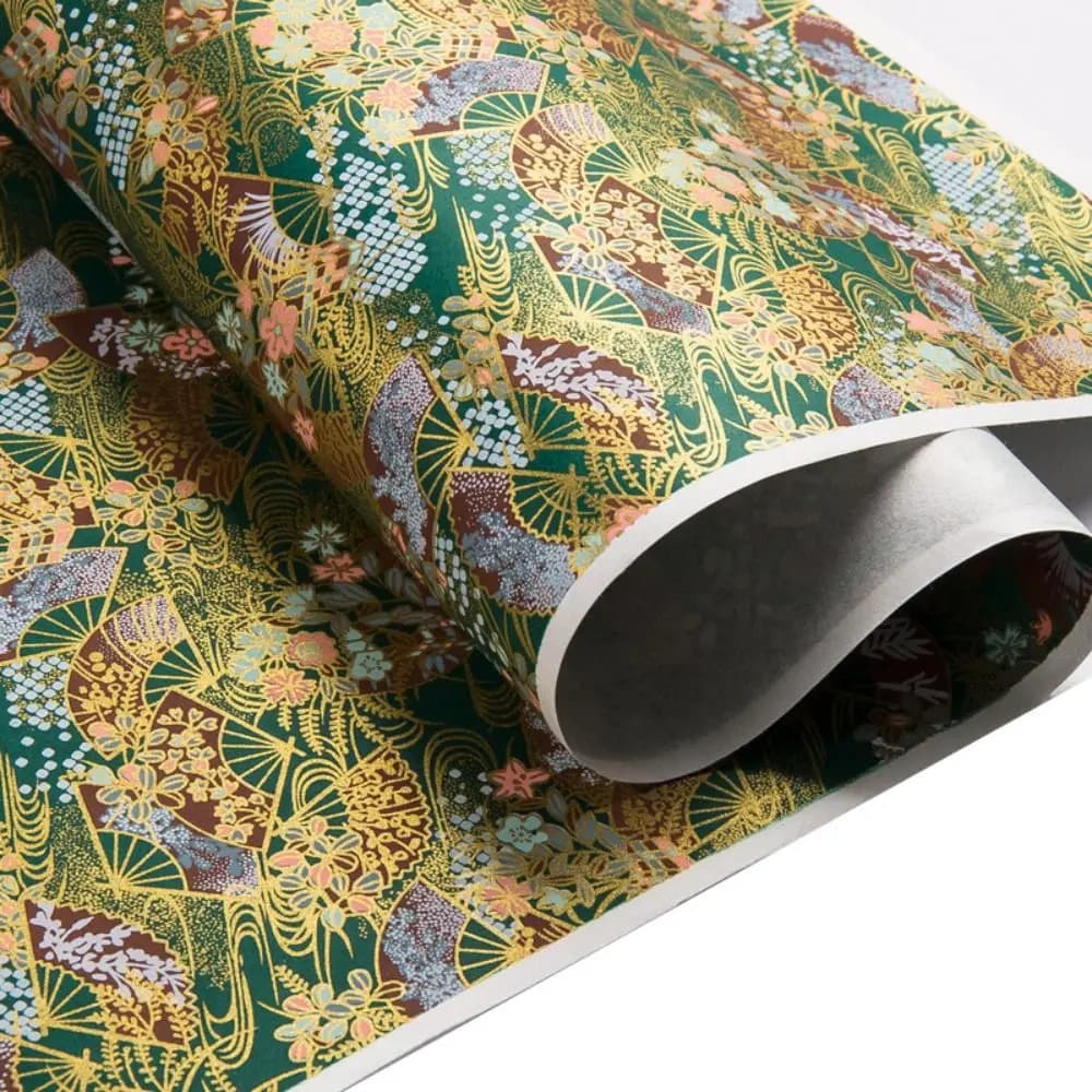 Matériel artistique DIY, papier cadeau de style japonais, papier à motif de cerisier, papier découpé