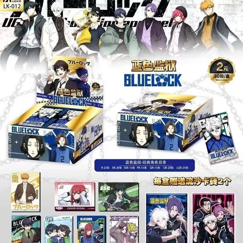 Manka BLUE LOCK Anime cartes à collectionner version épaisse une boîte un incontournable pour la col