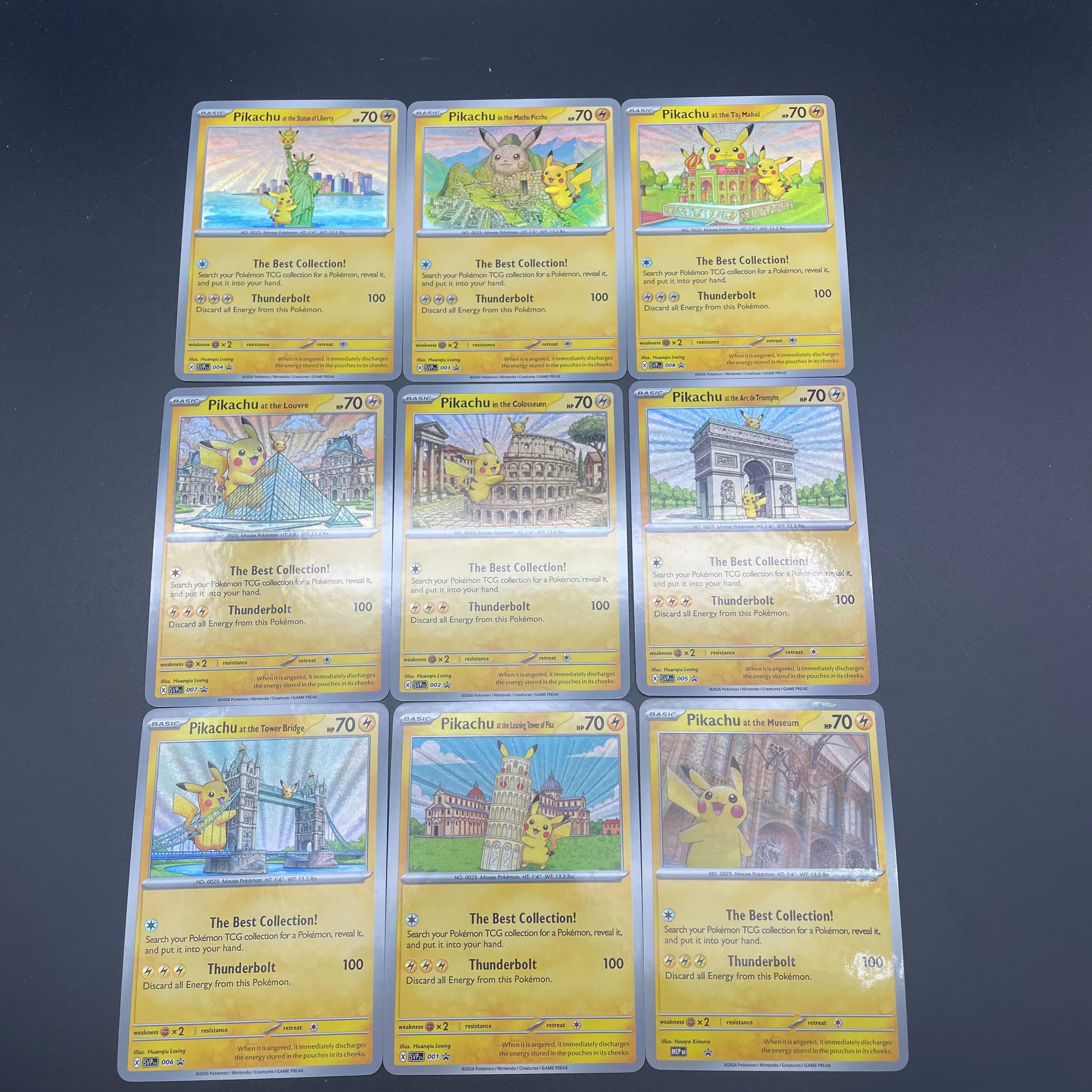 Lot de 9 cartes de collection Pichu DIY Anime PTCG originales, cartes créatives faites à la main sur