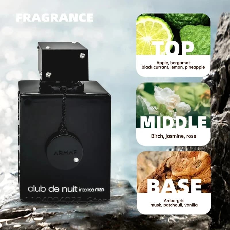Armaf Club de Nuit Intense Man Eau de Toilette 105ml - Parfum longue tenue pour homme et femme - Par