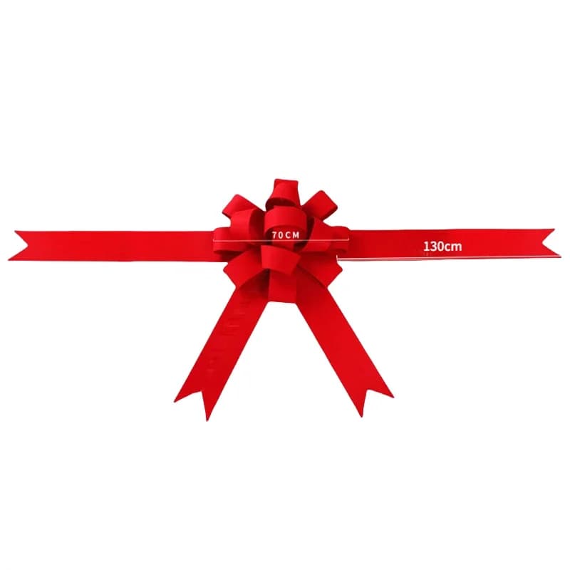 Arc de voiture extra large rouge pour mariage et livraison de voiture, nœud de décoration de capot g