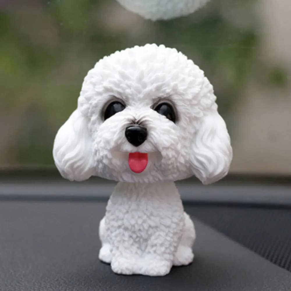 Voiture secouant la tête chien ornements Bobblehead chien hochant chiot jouets voiture tableau de bo