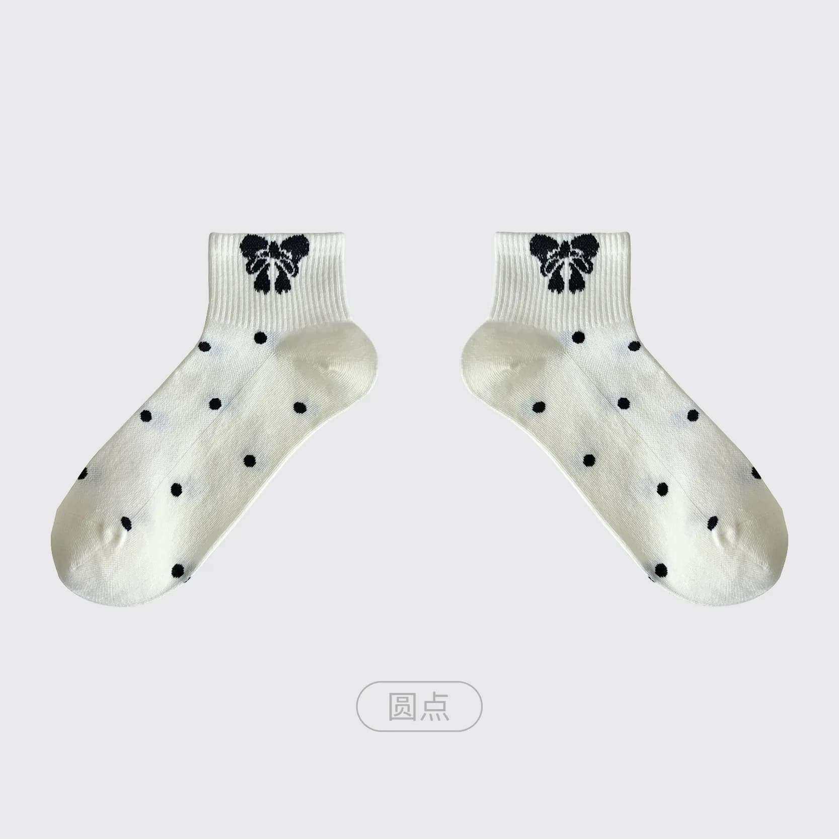 Chaussettes pour femmes printemps été nouveau nœud à la mode Kawaii mignon doux Tube court chaussett