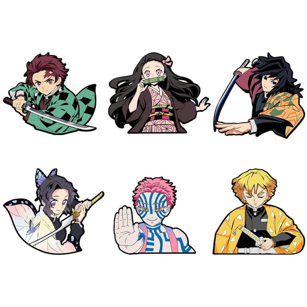 6 broches de cosplay anime, badges de revers, accessoires de sac à dos sur le thème des personnages 
