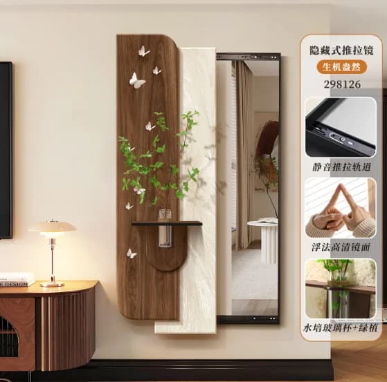 Grand miroir esthétique, présentoir de Luxe, ornement Flexible, organisateur moderne, Decorazioni Ca
