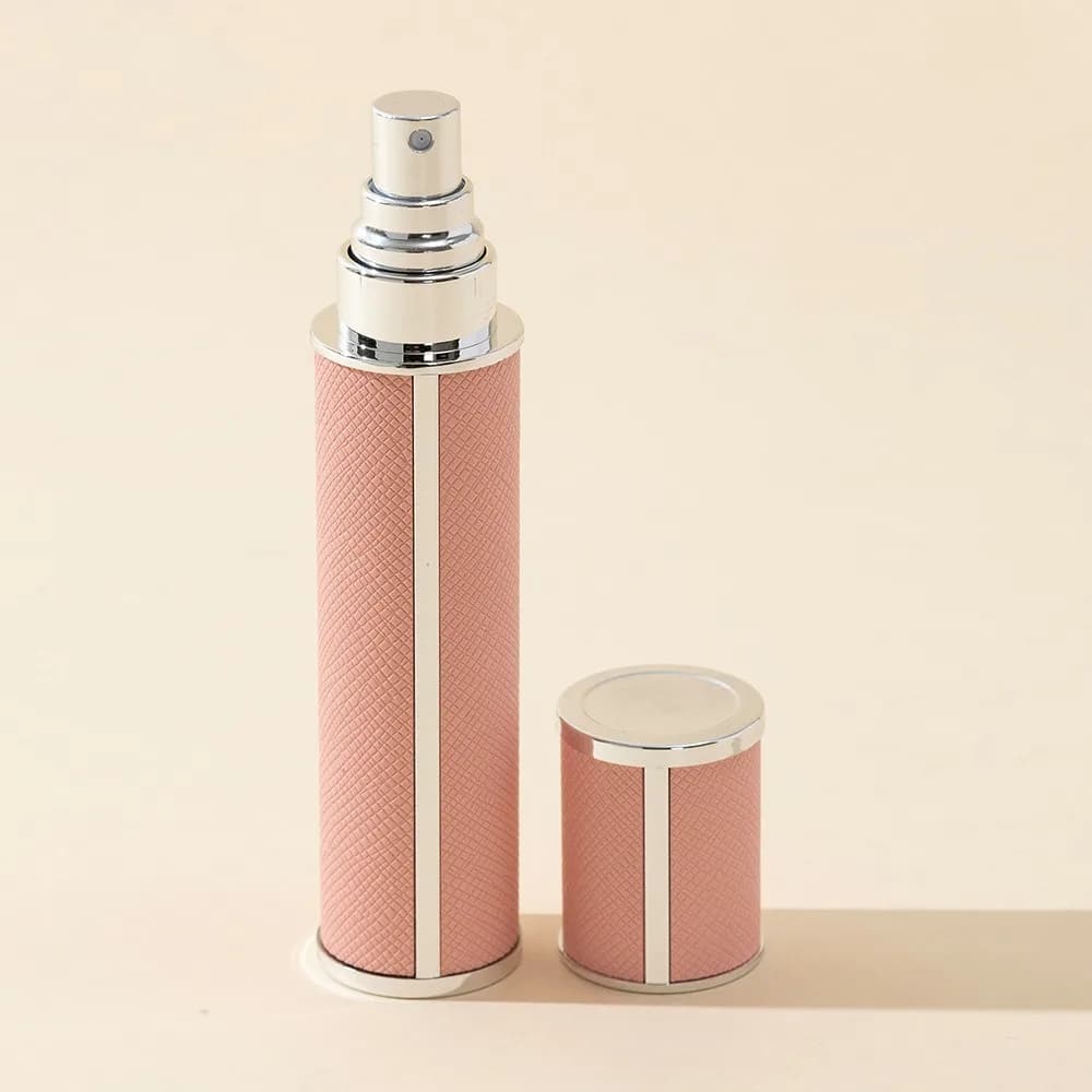 Bouteille de parfum en cuir PU à la mode, vaporisateur Floral de 10ml, bouteille atomiseur de parfum