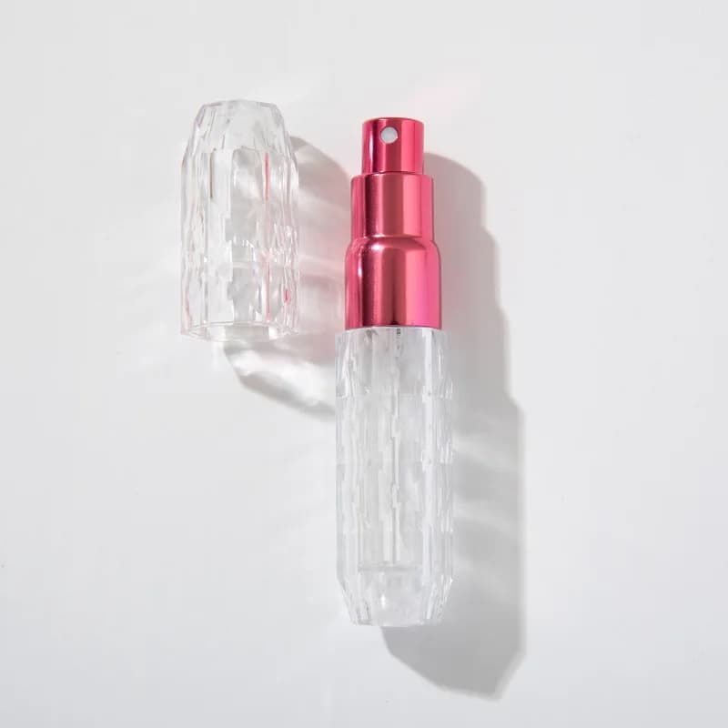 Pulvérisateur de parfum diamant cristal de 5ml, remplissage de fond, liquide de voyage Portable, con