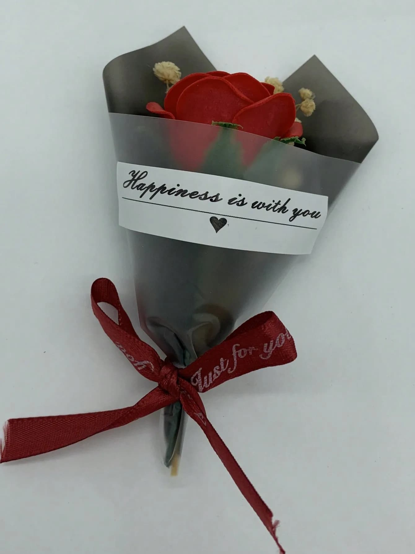 Ourson en roses artificielles, fausses fleurs, pour la Saint-Valentin, pour la fête des mères, pour 