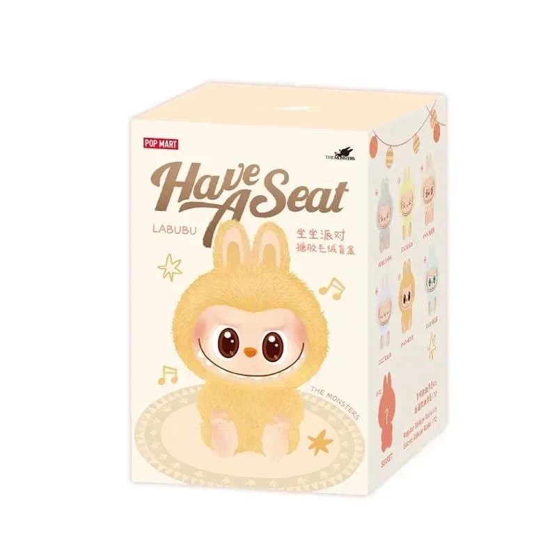POP MART LABUBU les monstres-voir un siège série vinyle peluche boîte aveugle boîte mystère devinez 