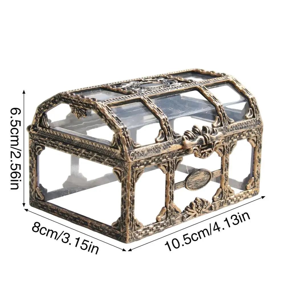 Petite boîte à trésors portable transparente multifonctionnelle, organisateur pour fêtes au bord de 
