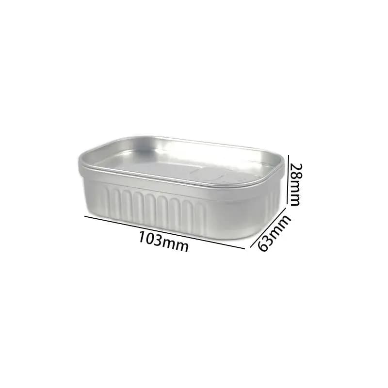 Boîte en fer blanc miniature créative en forme de boîte de conserve de sardines, boîte de rangement 