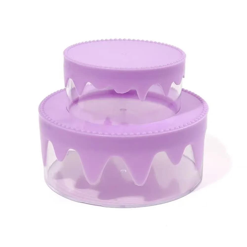 Boîte à gâteaux crème transparente mignonne en forme de gâteau, boîte de rangement Double couche, bo