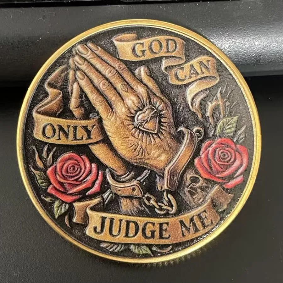Pièce de monnaie souvenir de prière, pièce de collection, cadeau