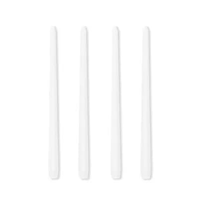 Lot de 4 Bougies Coniques de 30cm pour l'Intérieur de la Maison, Brûleur Longue, Sans Goutte et Sans